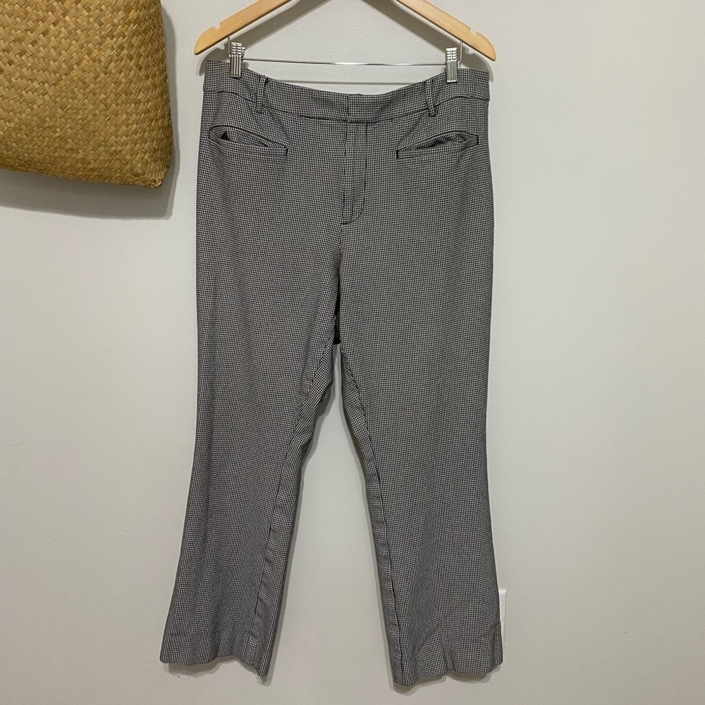 Anthropologie The Essential Collection Black and White Houndstooth Pants